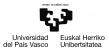 Organización: Universidad del País Vasco/Euskal Herriko Unibertsitatea